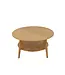 J-line J-Line bijzettafel Rond - bamboe - naturel - large