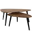 Home67 Salontafel Jamal – Mangohout – Set van 2