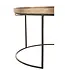 J-line J-Line bijzettafel Rond - aluminium - roest - set van 3