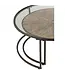 J-line J-Line Set Van 2 Salontafels Rond Metaal Zwart - 91 x 91 x 41 cm