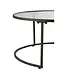 J-line J-Line Set Van 2 Salontafels Rond Metaal Zwart - 91 x 91 x 41 cm