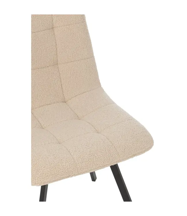 J-line Eetstoel Clark Metaal/Polyester Wit