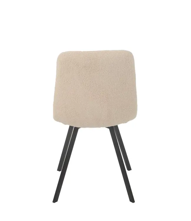 J-line Eetstoel Clark Metaal/Polyester Wit