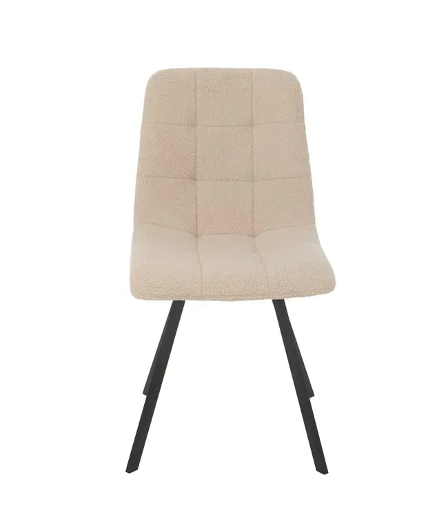 J-line Eetstoel Clark Metaal/Polyester Wit