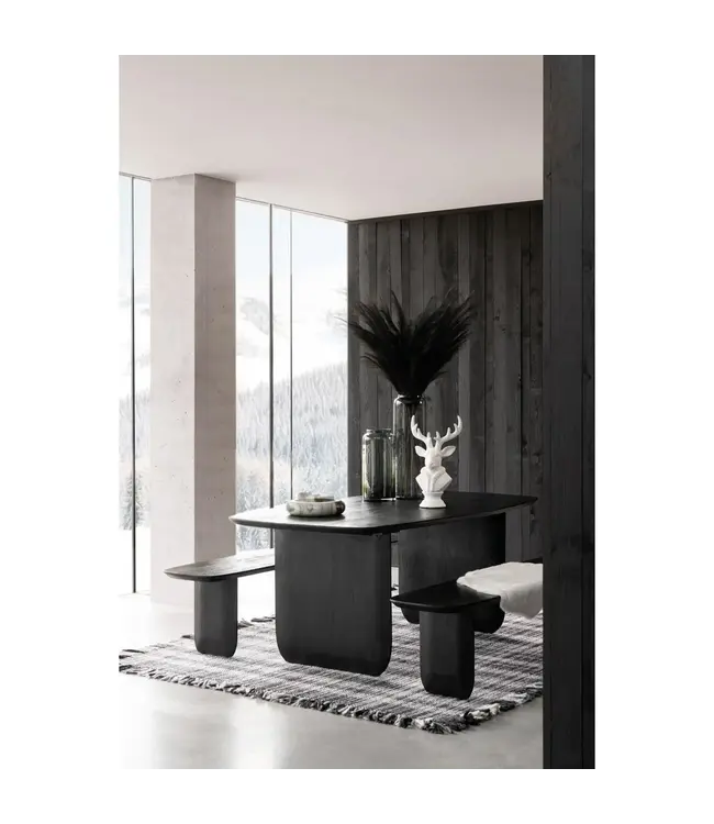 J-line eettafel - hout - zwart