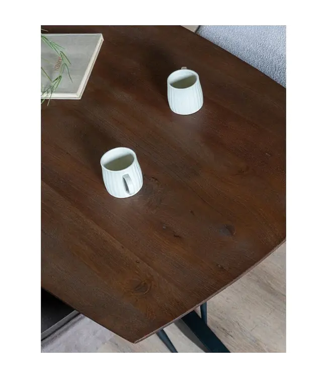 Home67 Eettafel Felix – Espresso Mangohout – 190 x 90 cm