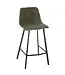 J-line Barstoel Kent Metaal/Polyester Groen (per 2)