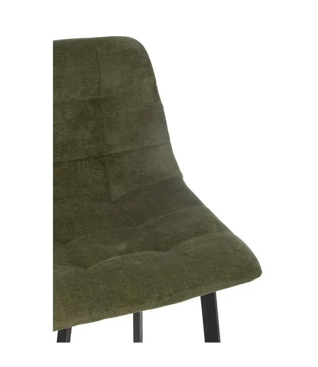 J-line Barstoel Kent Metaal/Polyester Groen (per 2)