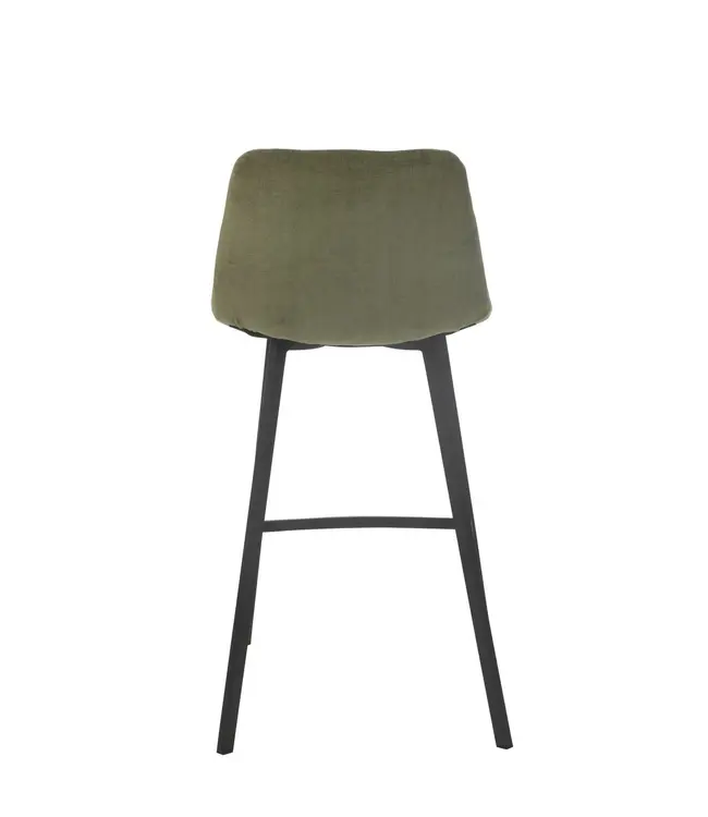 J-line Barstoel Kent Metaal/Polyester Groen (per 2)