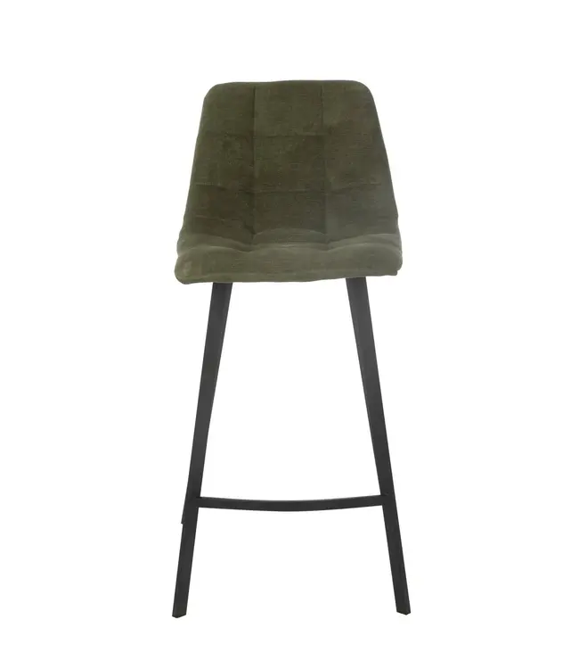 J-line Barstoel Kent Metaal/Polyester Groen (per 2)