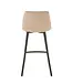 J-line barstoel Olivier - textiel/metaal - beige (per 2)