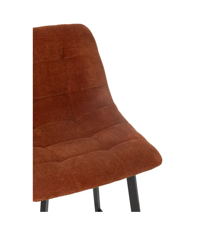 J-line Barstoel Kent Metaal/Polyester Roest (per 2 )