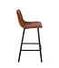 J-line Barstoel Kent Metaal/Polyester Roest (per 2 )