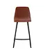 J-line Barstoel Kent Metaal/Polyester Roest (per 2 )