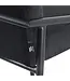 Dami iving Bar stool Velvet velvet and bouclé metal 65 cm Lev - Velvet Black