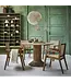 Raw materials Eiffel teakhouten eettafel rond