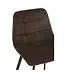 J-line Barstoel Kent Metaal/Polyester Bruin (set van 2)