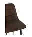 J-line Barstoel Kent Metaal/Polyester Bruin (set van 2)