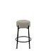 J-line Barkruk Boucle Multiplex/Polyester Grijs/Zwart (set van 2)