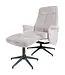 Veer carpets Relaxfauteuil Bindy + Hocker – Perfect Harmony – Taupe 04