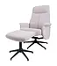 Veer carpets Relaxfauteuil Bindy + Hocker – Bouclé – Naturel