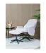 Veer carpets Relaxfauteuil Bindy + Hocker – Bouclé – Naturel