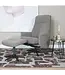 Veer carpets Relaxfauteuil Bindy + Hocker – Bouclé – Brown