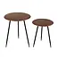 J-Line salontafel Neo - rubber - naturel/zwart - set van 2