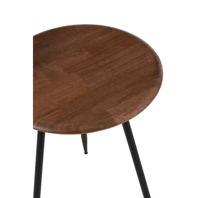 J-Line salontafel Neo - rubber - naturel/zwart - set van 2