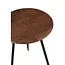 J-Line salontafel Neo - rubber - naturel/zwart - set van 2