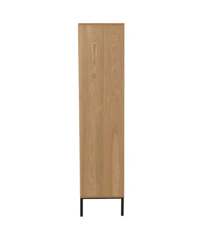 J-line J-Line Kast Vakken Mdf/Metaal Naturel/Zwart