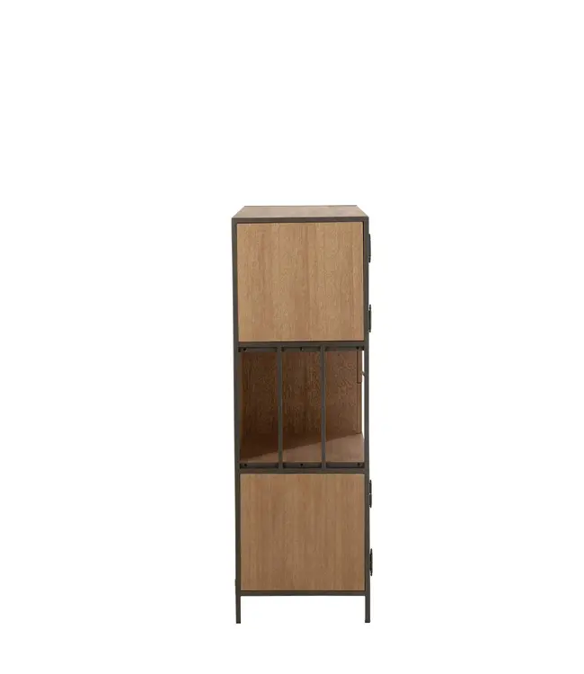 J-line J-Line Compartimenten kast - hout/ metaal - naturel