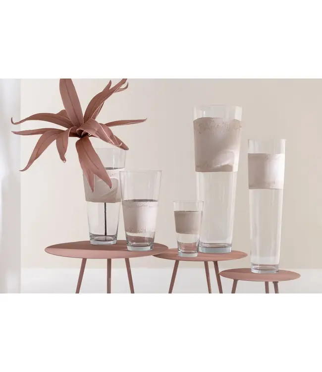 J-line Bijzettafel - ijzer - oud roze