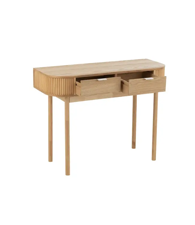 J-line J-Line console Rond - dennenhout - naturel