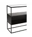 J-line J-Line Console Vierkant Metaal/Glas Zwart