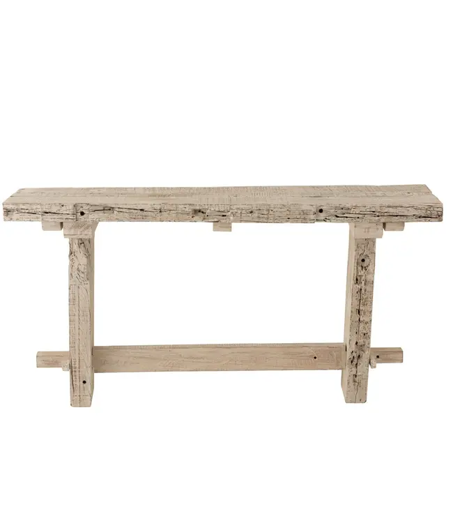 J-line J-Line Console Brut Gerecycleerd Hout White Wash