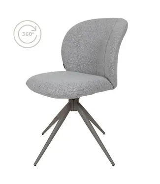 Home67 Eetkamerstoel Cosmo – Bouclé – Champagne