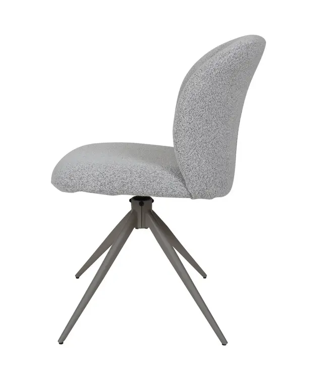 Home67 Eetkamerstoel Cosmo – Bouclé – Champagne