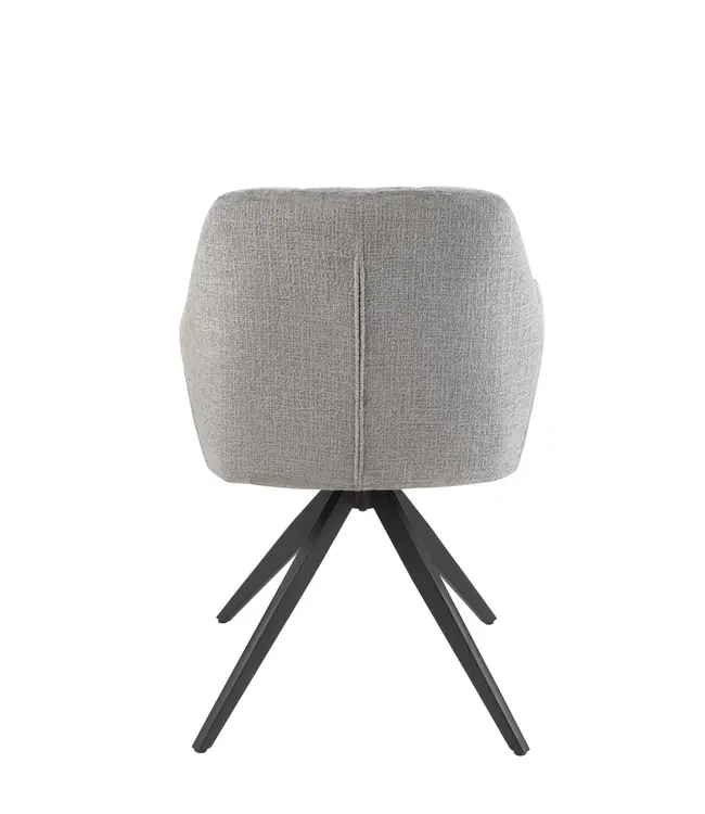J-line J-Line Stoel Louna Ijzer/Acryl Grijs (per 2 stuks)
