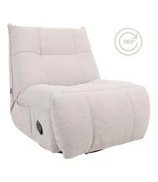 Home67 Relaxfauteuil Just Chill - Naturel Boucle