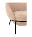 J-line J-Line loungestoel + poef - ijzer - roze/zwart