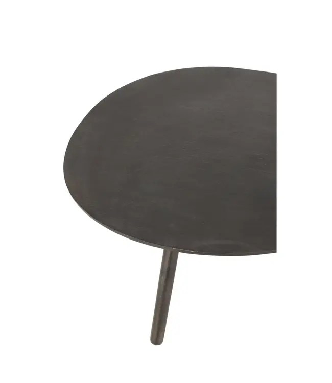 J-line J-Line salontafel Druppel - aluminium/ijzer - zwart - small
