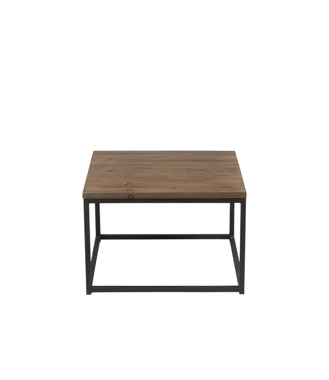 J-line J-Line bijzettafel - hout/metaal - bruin/zwart