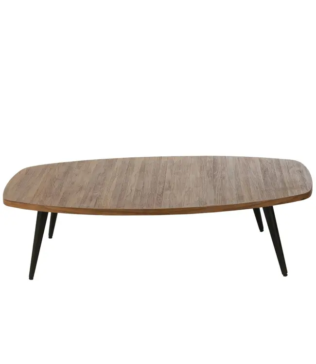 J-line J-Line Salontafel Rechthoekig Gerecycleerd Teak Naturel