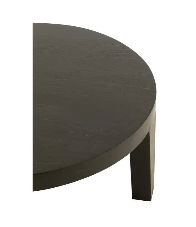 J-line J-Line Salontafel Rond Mango Hout Matte Zwart