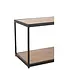 J-line J-Line salontafel Zigzag Rechthoek - hout/metaal - naturel/zwart