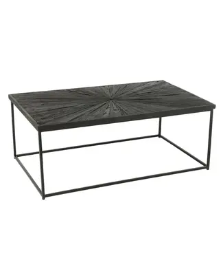 J-line J-Line salontafel Shanil - hout/ijzer - zwart