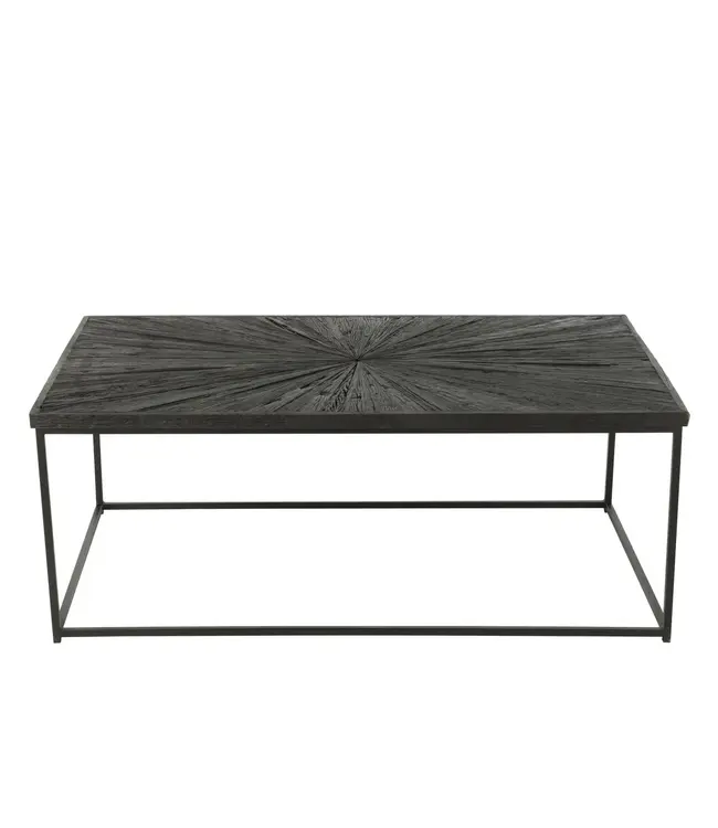 J-line J-Line salontafel Shanil - hout/ijzer - zwart