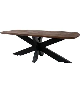 Home67 Salontafel Felix – Espresso Mangohout – 120 x 55 cm