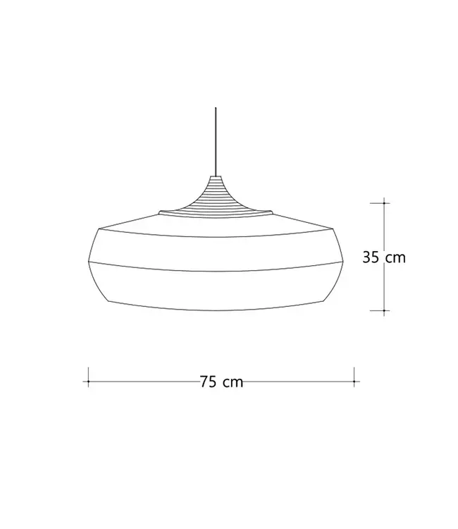 Linosa hanglamp - naturel abaca - ⌀ 75 cm